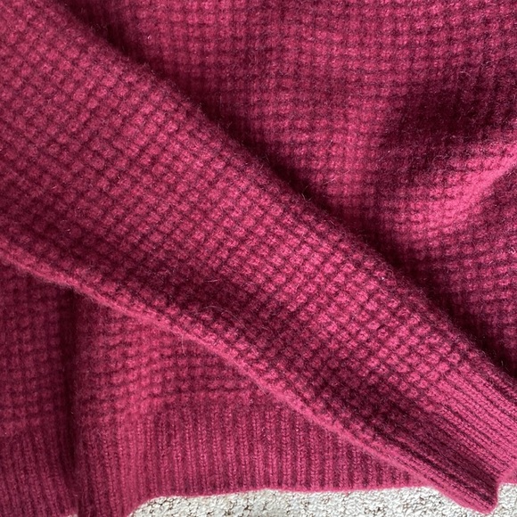 Aritzia Judith Cashmere Sweater Burgundy - Picture 7 of 7